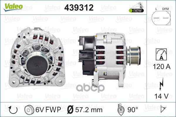 

Генератор Valeo 439312