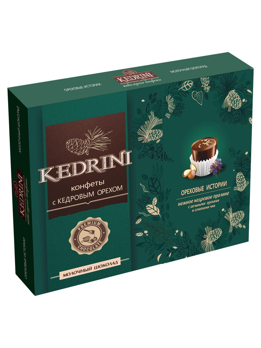 

Конфеты (14) Kedrini. Ореховые истории в молочном шоколаде, 160 г