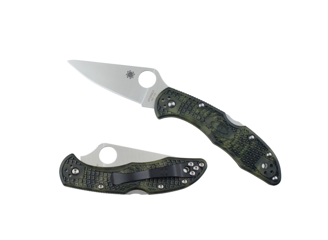 Туристический нож Spyderco Delica 4, green/black