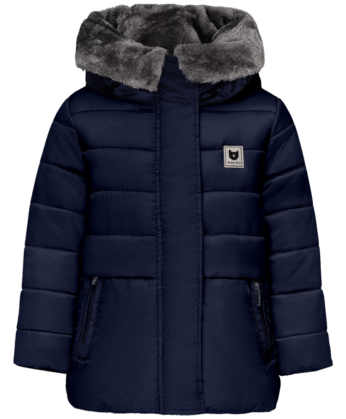 

Куртка для девочек Button Blue, цв. синий, р-р 98, 219BBGC41031000