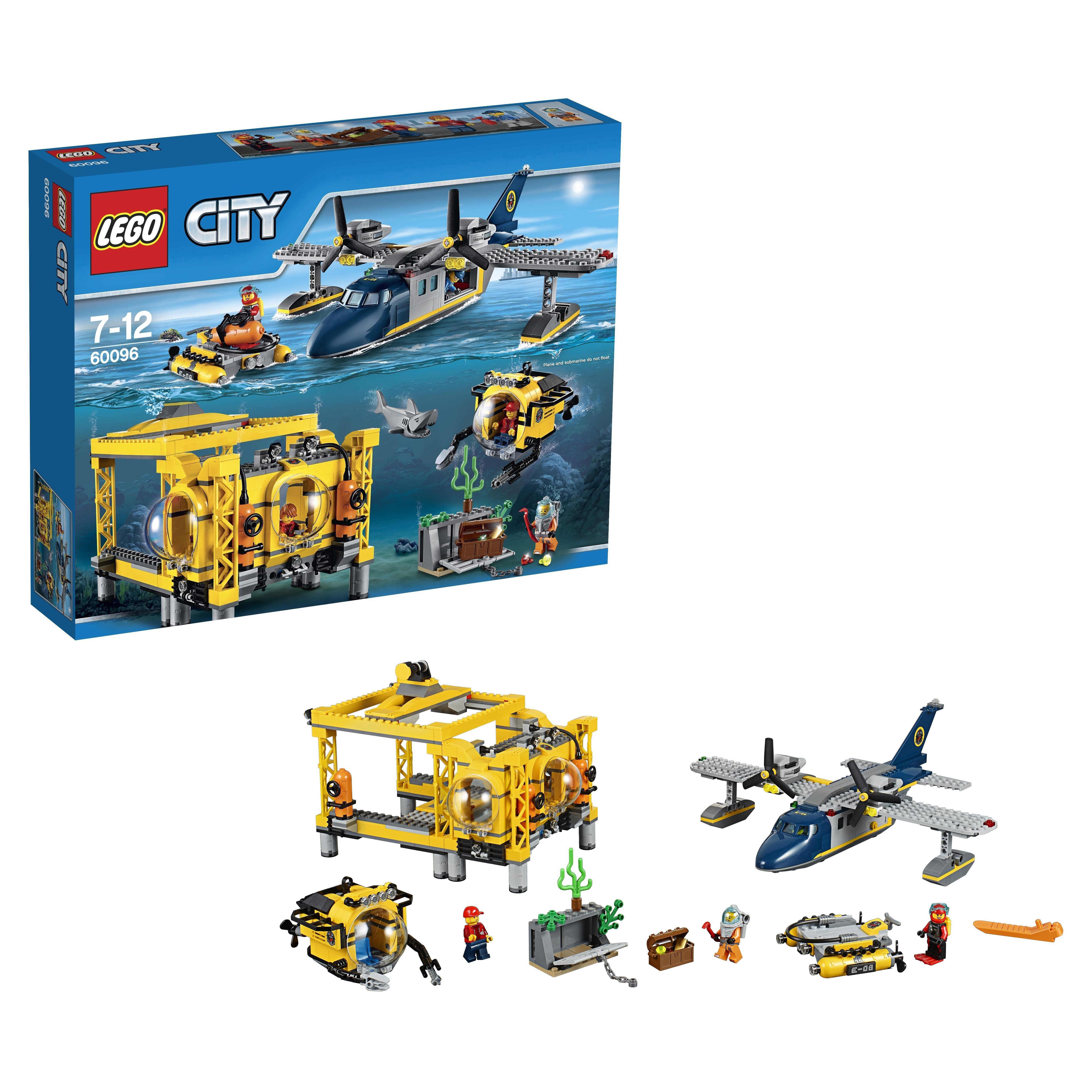 Купить Конструктор lego city deep sea explorers глубоководная исследовательская база 60096, Конструктор LEGO City Deep Sea Explorers Глубоководная исследовательская база (60096),