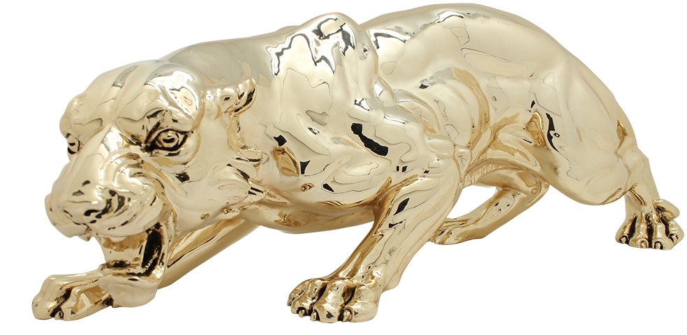 фото Скульптура "пантера" с позолотой exetera argenti