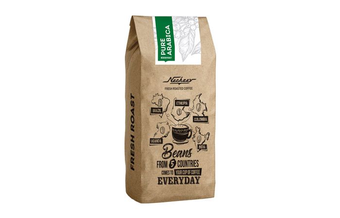 Кофе Nechaev Pure Arabica в зернах свежей обжарки 500 г