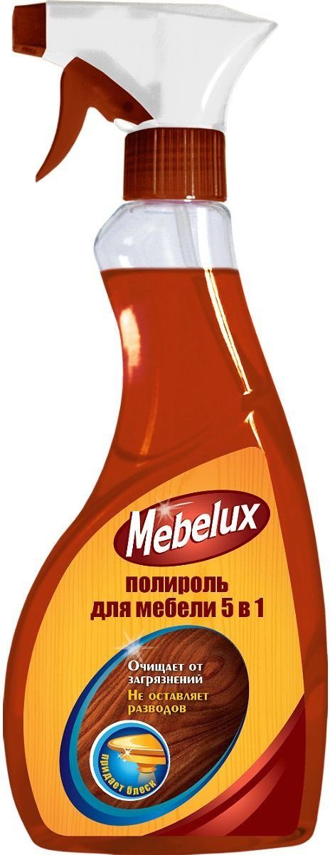 Полироль Mebelux для мебели 5 в 1