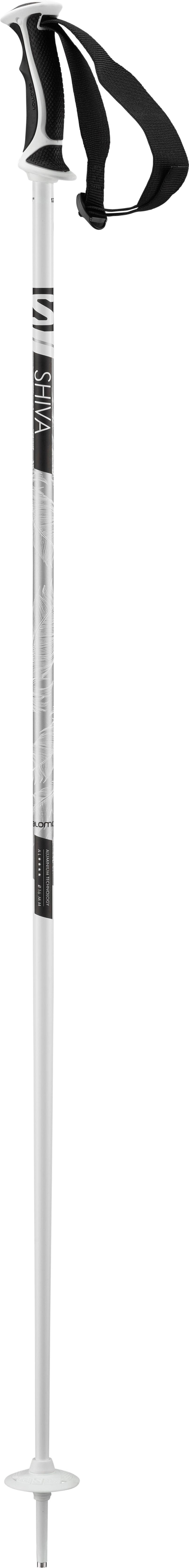 

Горнолыжные палки Salomon Shiva 2021, white, 115 см, Shiva