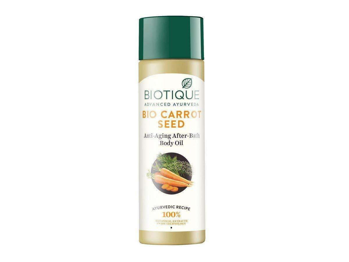 фото Масло для тела после душа biotique bio carrot, 120 мл