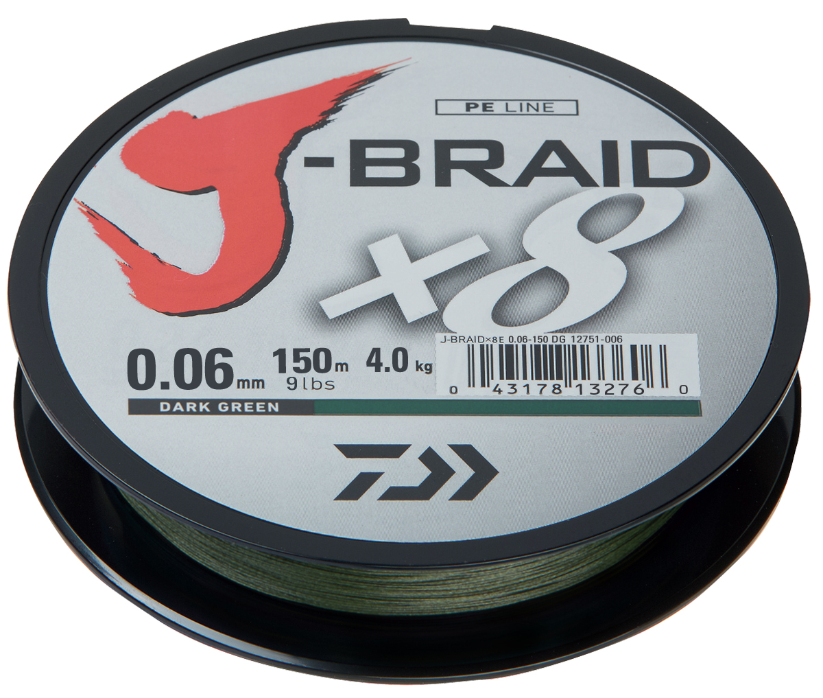 

Леска плетеная Daiwa J-Braid X8 0,06 мм, 150 м, 4 кг, yellow, J-Braid X8