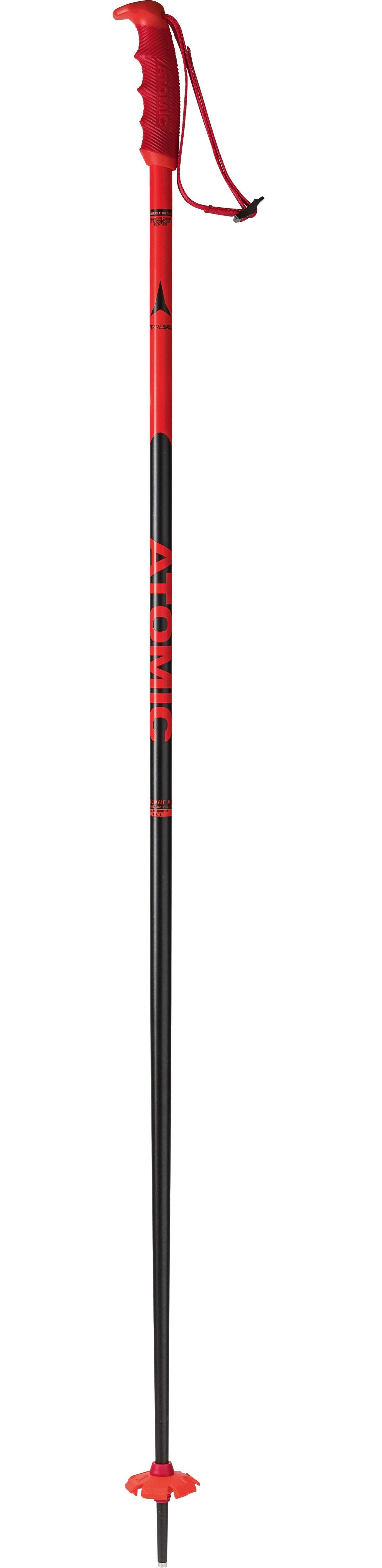 фото Горнолыжные палки atomic redster 2021, black/red, 130 см