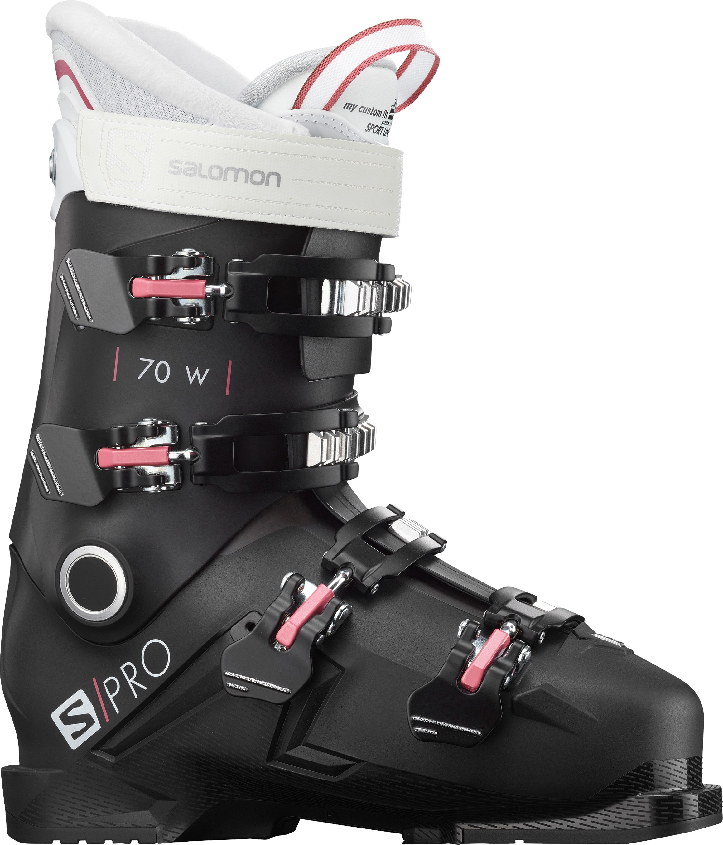 фото Горнолыжные ботинки salomon s/pro 70 w 2021, black/garnet pink/white, 22