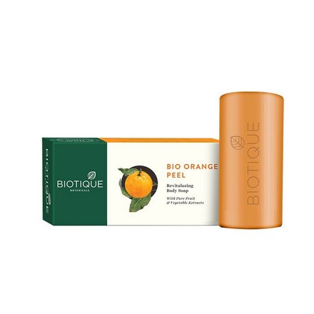 фото Мыло-скраб для тела biotique, bio orange peel, 150 г