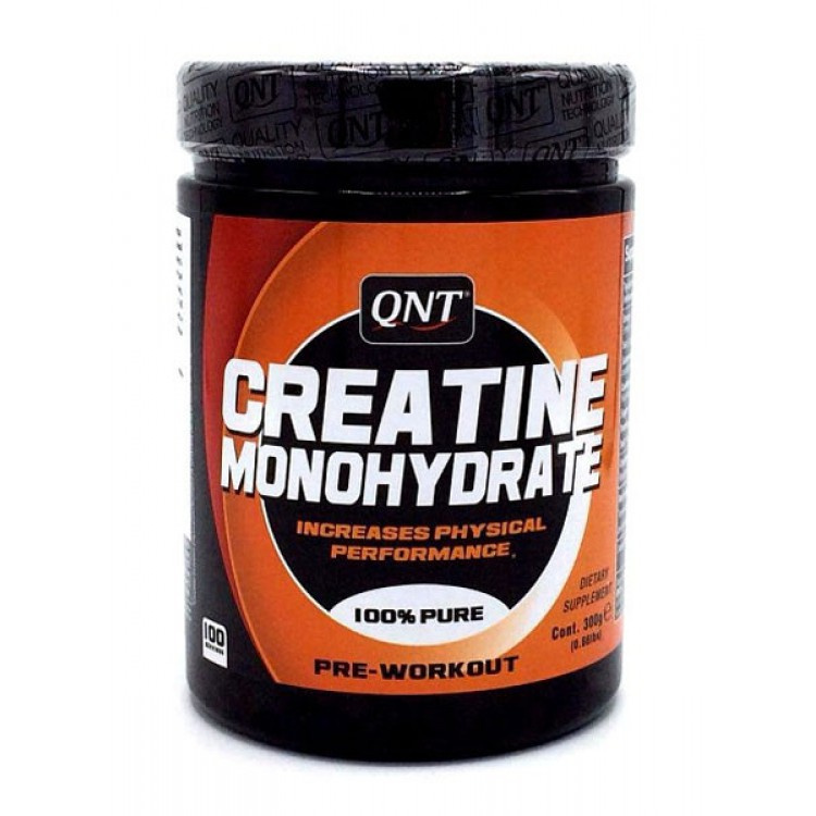 Креатин QNT Creatine Monohydrate 100% Pure, 300 г, unflavored