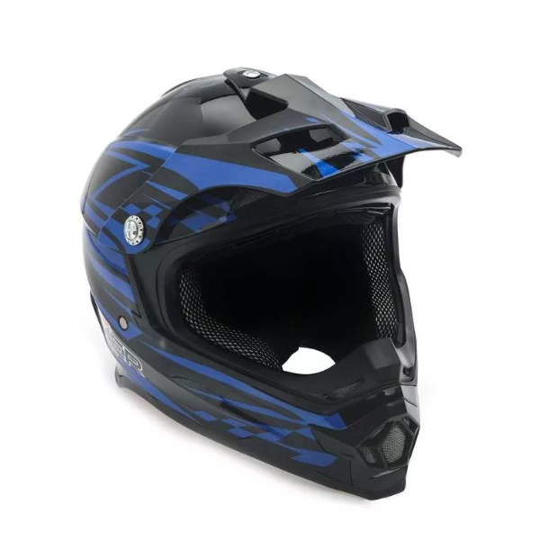Шлем HIZER B6196 black/blue, размер M