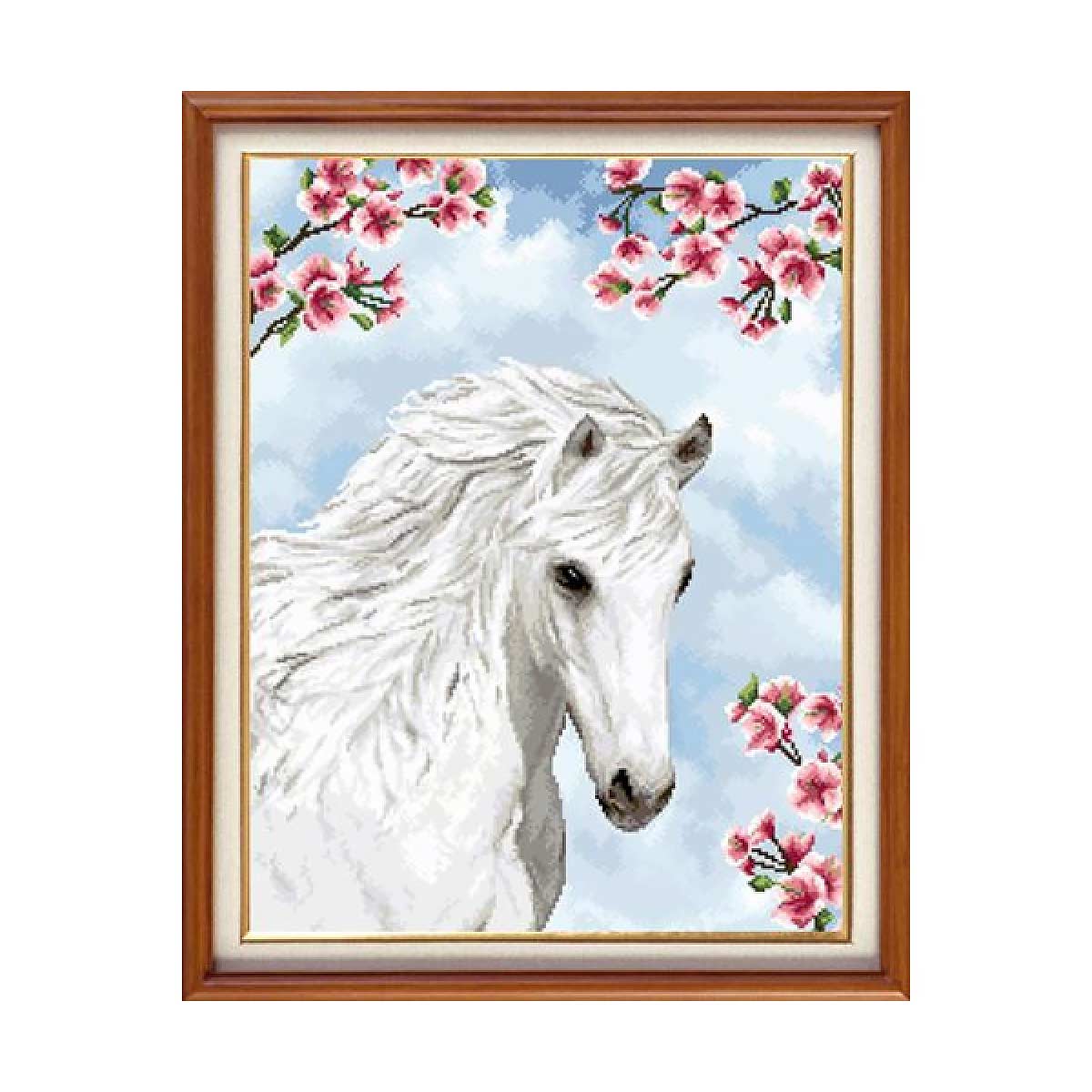 фото Набор для вышивания прекрасная лошадь 28 х 37 см x-1152 expressions