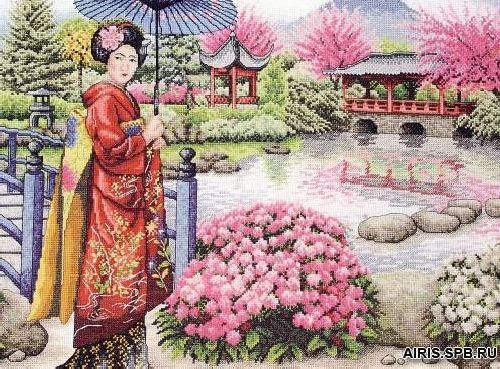 фото Набор для вышивания японский сад 40 x 30см 5678000-01024 maia