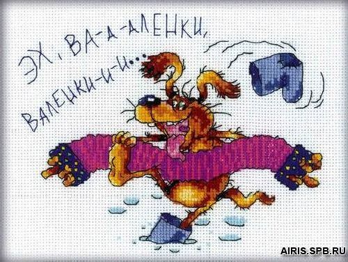 фото Набор для вышивания ва-а-аленки валенки-и-и 20 x 15 см с133 rto