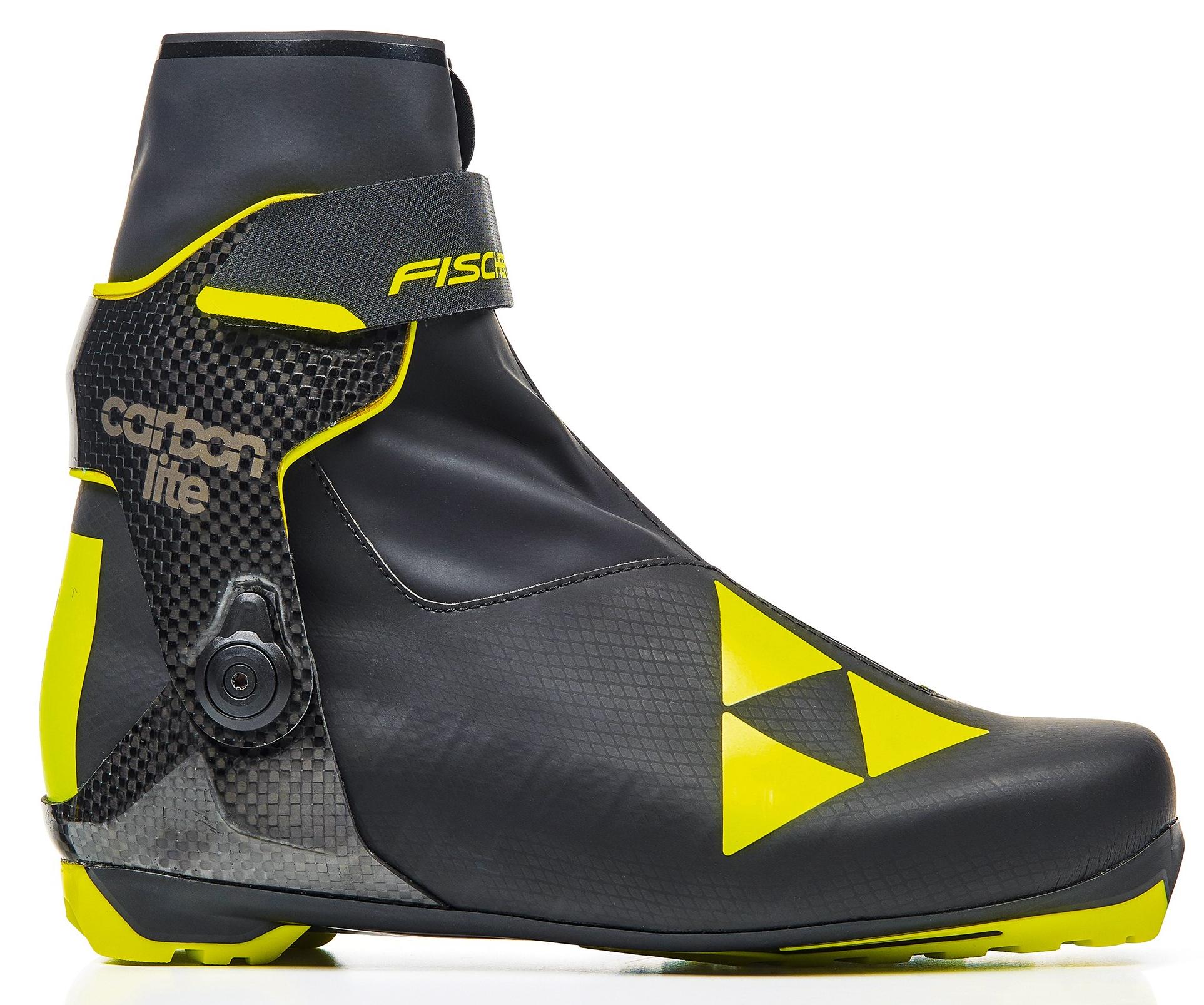 фото Ботинки для беговых лыж fischer carbonlite skate 2021, black/yellow, 46