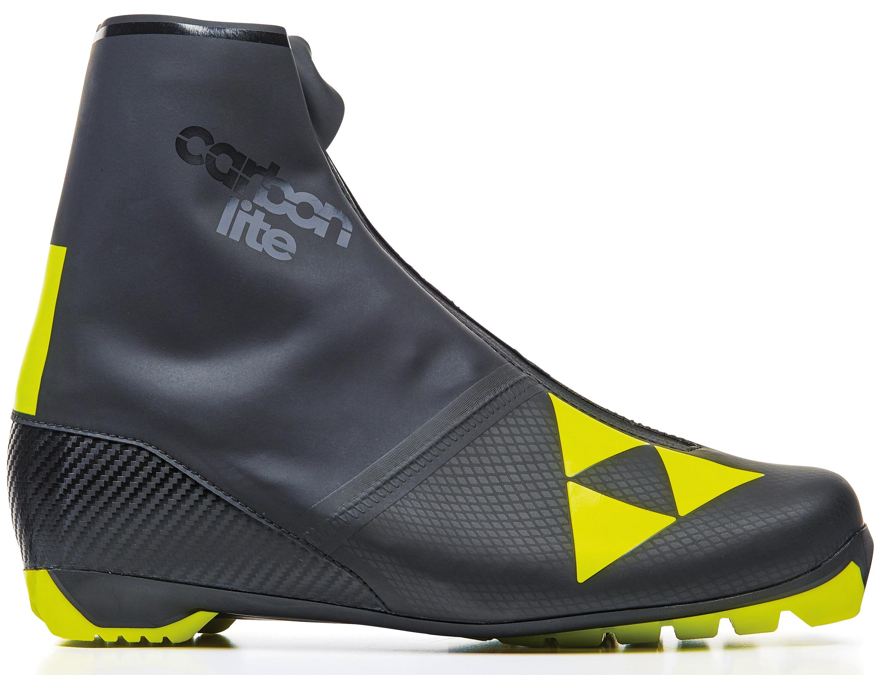 фото Ботинки для беговых лыж fischer carbonlite classic 2021, black/yellow, 44