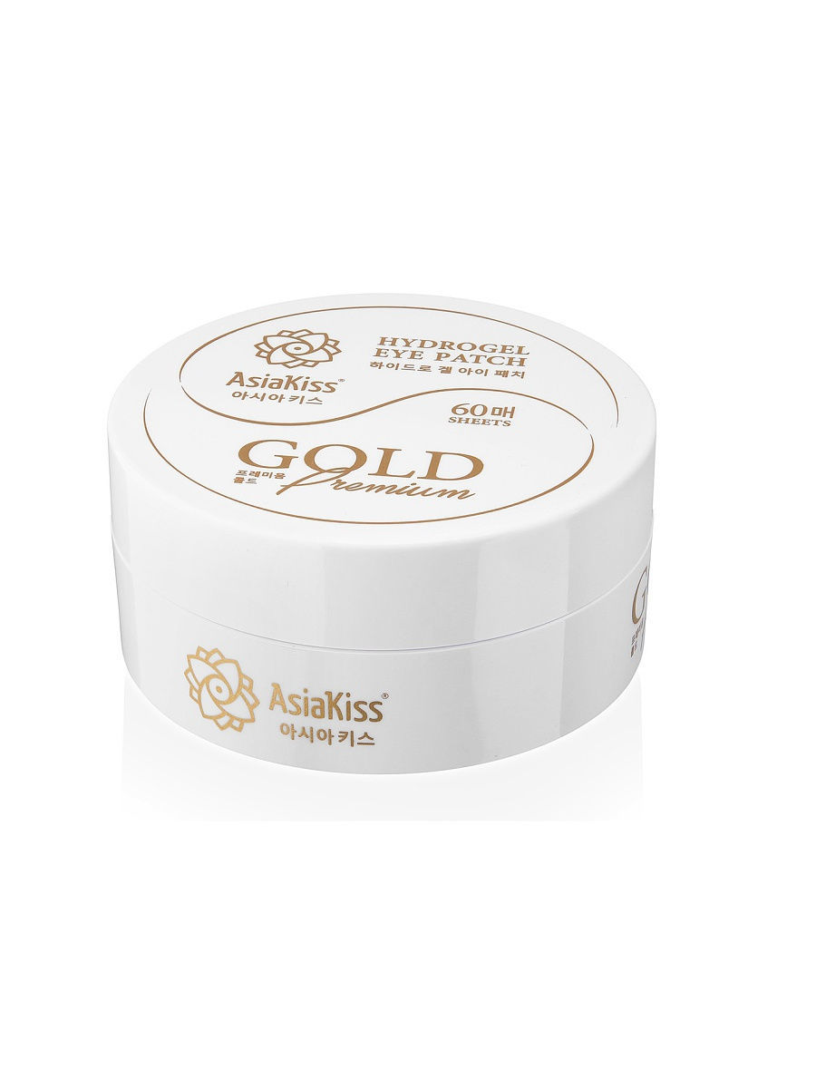 

Патчи гидрогелевые золотые Asiakiss, hydrogel eye patch gold premium, 30 пар, АК237