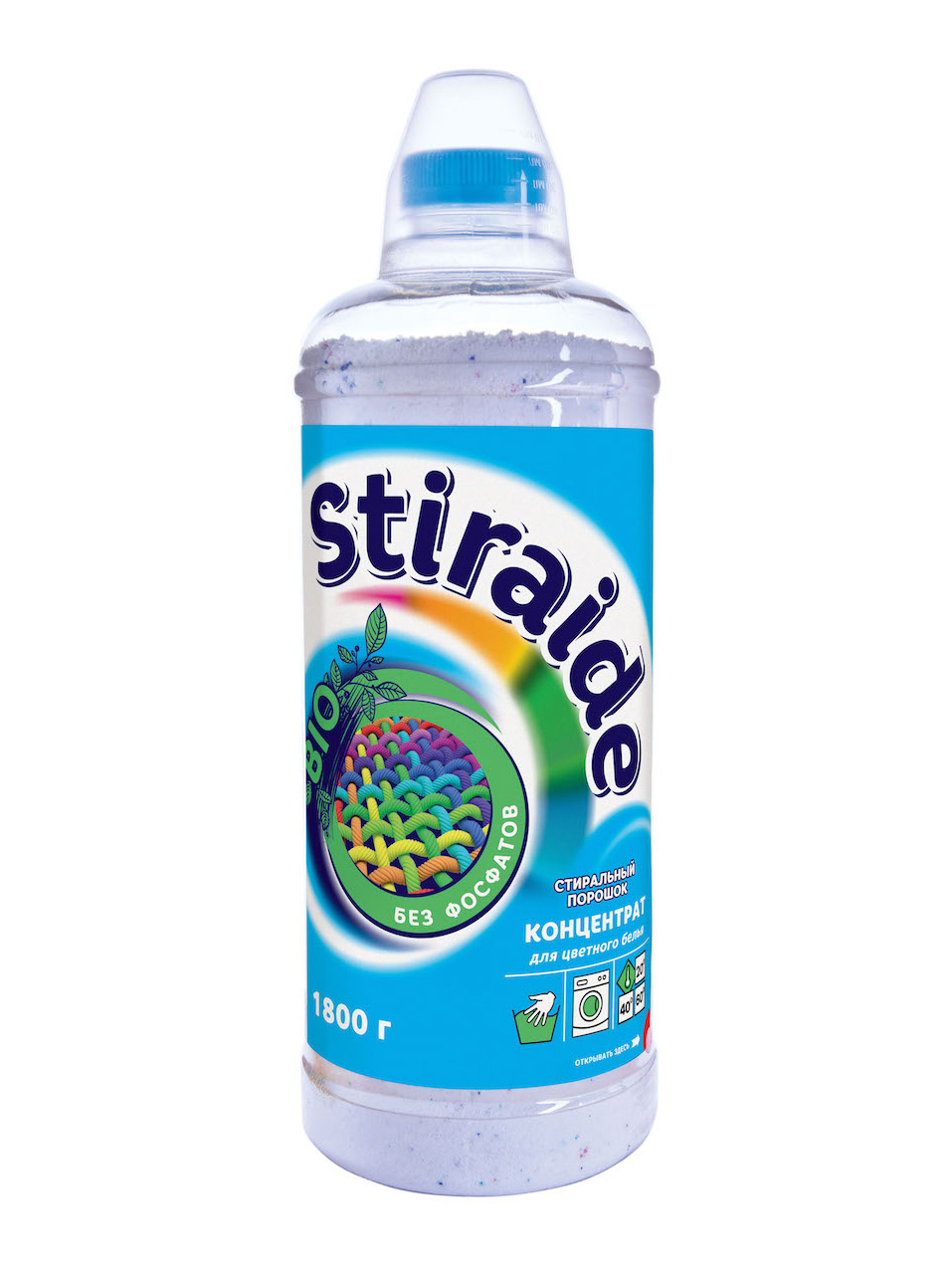 фото Стиральный порошок ваше хозяйство stiraide концентрат для цветного белья 1,8кг