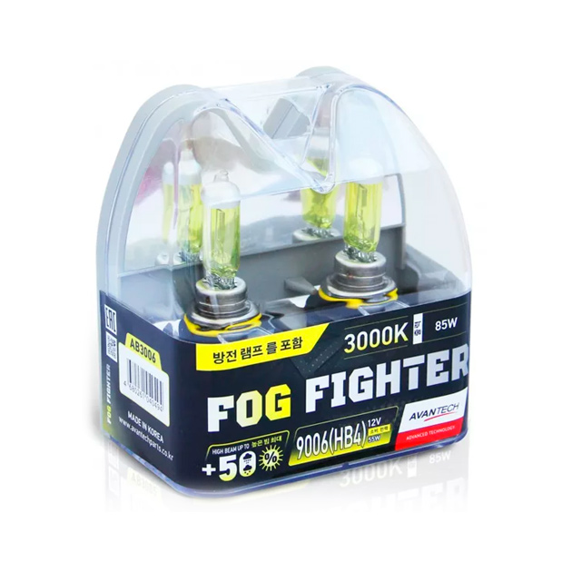 фото Avantech fog fighter ab3009 лампа высокотемпературная h9 12v 65w 3000k - 2 шт.