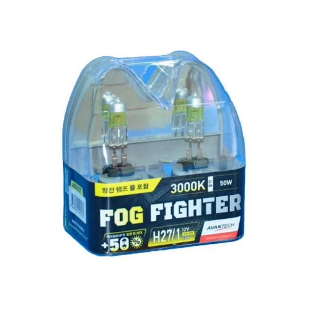 фото Лампа высокотемпературная avantech ab3027 fog fighter h27/1 12v 27w 3000k - 2 шт