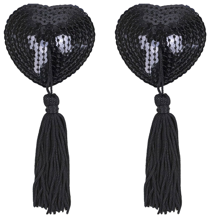 

Черные пестисы с кисточками Becca Anais, Черный, 79130-SM