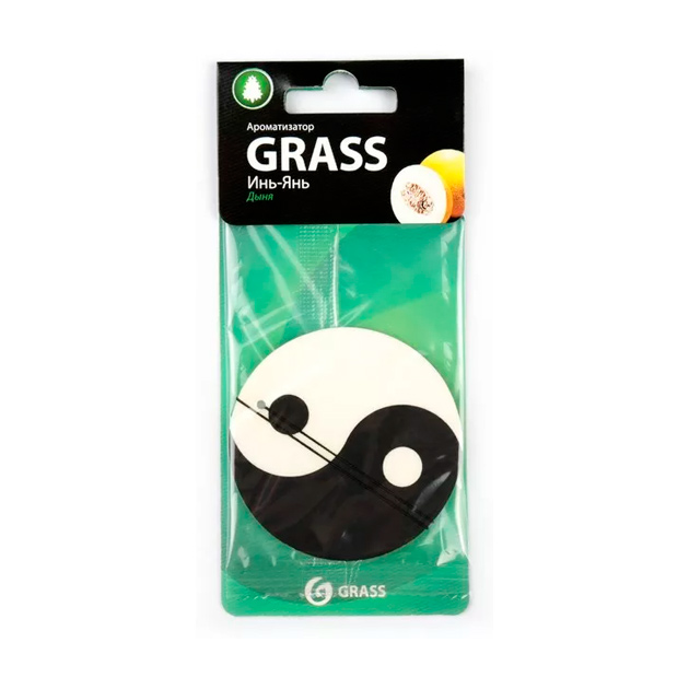 

GraSS ароматизатор картонный Инь янь Дыня, Белый;черный