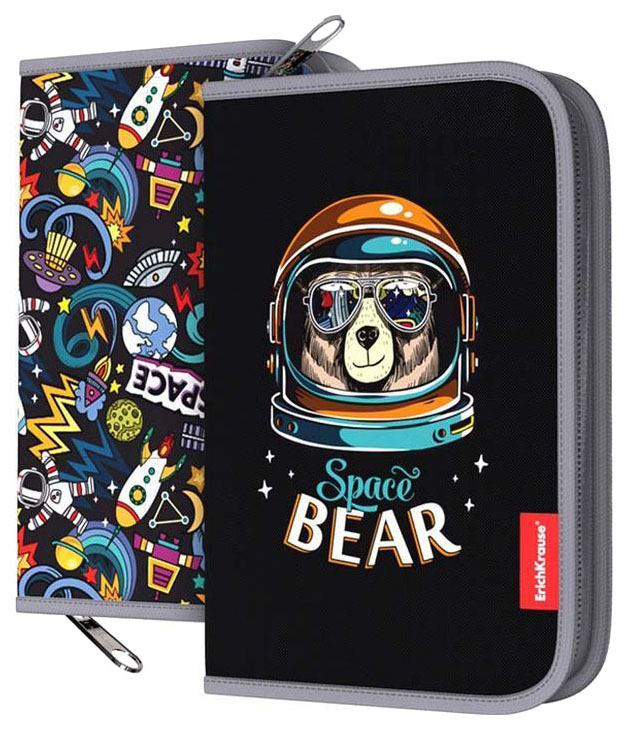 

Пенал-книжка ErichKrause 135x205x30мм Space Bear без наполнения
