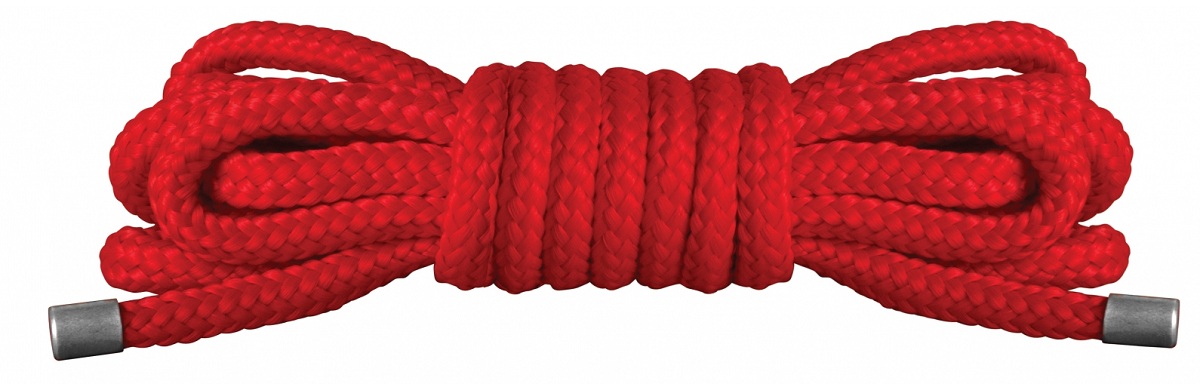 фото Красная нейлоновая веревка для бандажа japanese mini 1,5 м shots media bv