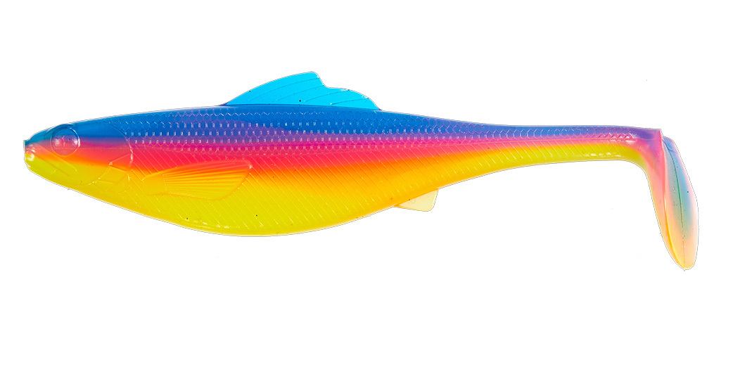 

Силиконовая приманка Lucky John Pro Series Roach Paddle Tail 89 мм, G04, 6 шт., Синий;красный;желтый, Pro Series Roach Paddle Tail