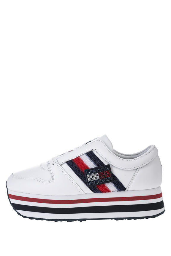 

Кроссовки женские Tommy Hilfiger FW0FW04595 белые 41 US, Белый, FW0FW04595