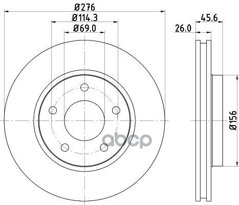 фото Тормозной диск nisshinbo nd3029k