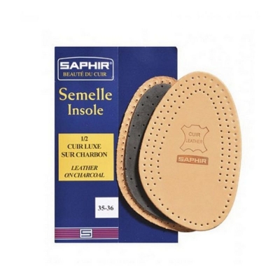 Полустельки для обуви унисекс Saphir 1/2 CUIR SUR CHARBON 37-38