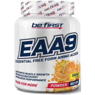 Be First BCAA EAA9 160 г апельсин