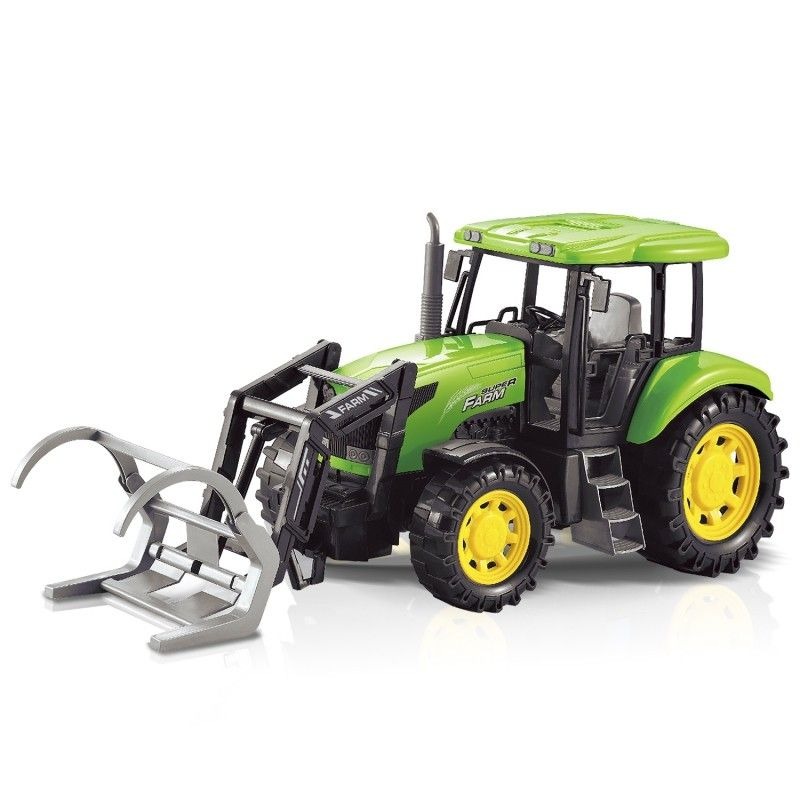 фото Фрикционная игрушка handers трактор с ковшом для брёвен, 43 см