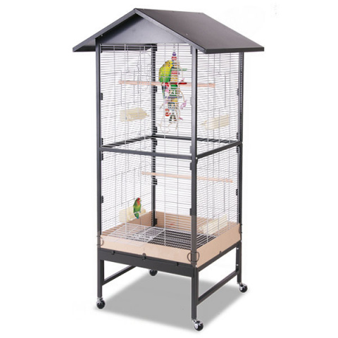 

Клетка для малых птиц Montana Villa Casa 75, 65x75x180, Antik-Platinum