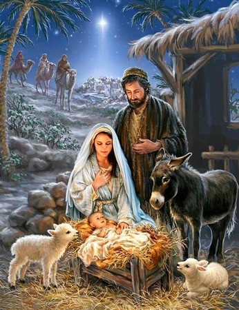 фото Набор для рисования по номерам тм цветной рождество христово