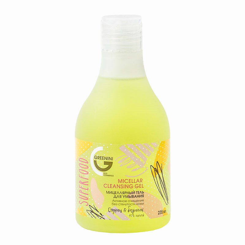 

Мицеллярный гель для умывания Greenini Superfood 235 мл
