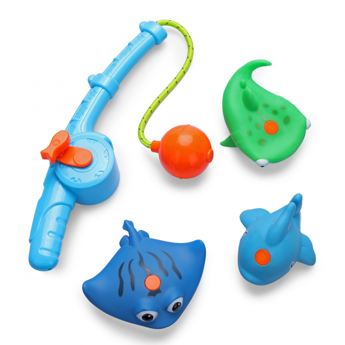 фото Набор игрушек для ванной happy baby fishman, удочка на магните