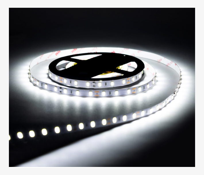 фото Светодиодная лента smd 5730, 60 led, 12 в, 16 вт, ip22, 1200 лм, холодный белый (6500 к) urm
