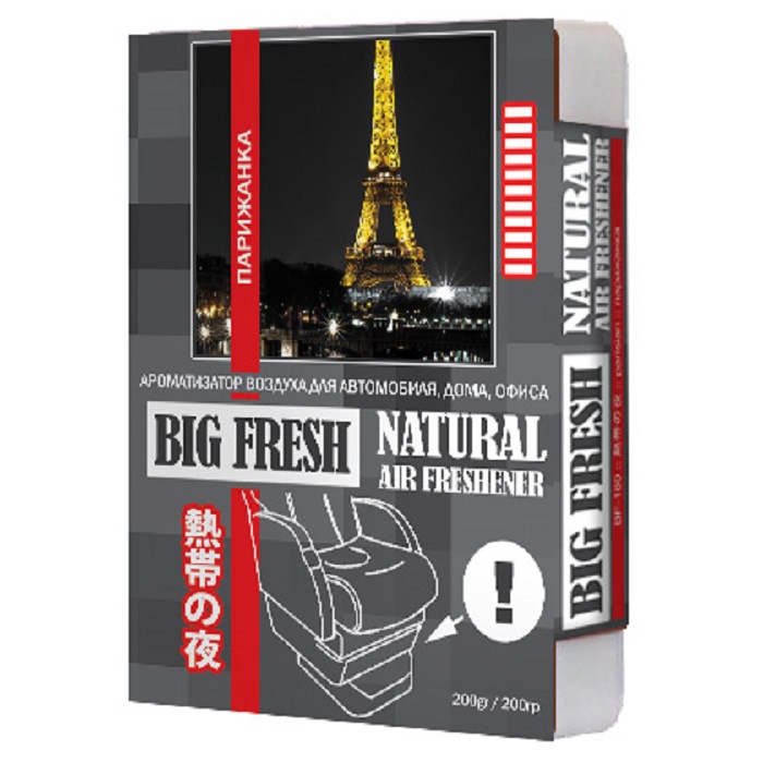 

Ароматизатор в машину FKVJP Big Fresh парижанка, Белый