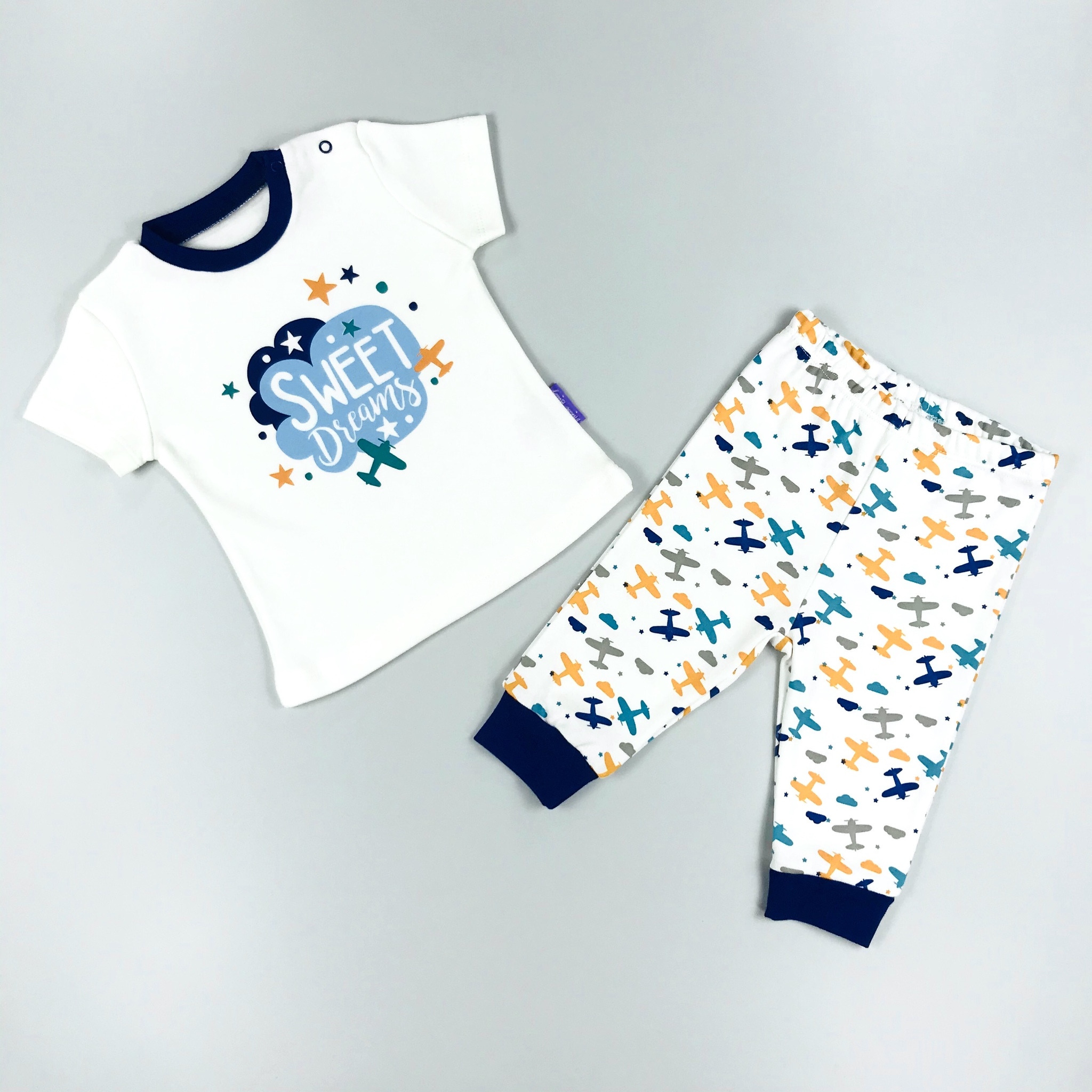 

Пижама Nicol Baby Sweet dreams р. 62 самолеты, Sweet dreams самолеты
