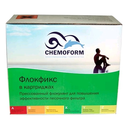 фото Дезинфицирующее средство для бассейна chemoform флокфикс 908001 1 кг