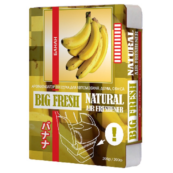 

Ароматизатор в машину FKVJP Big Fresh банан, Белый