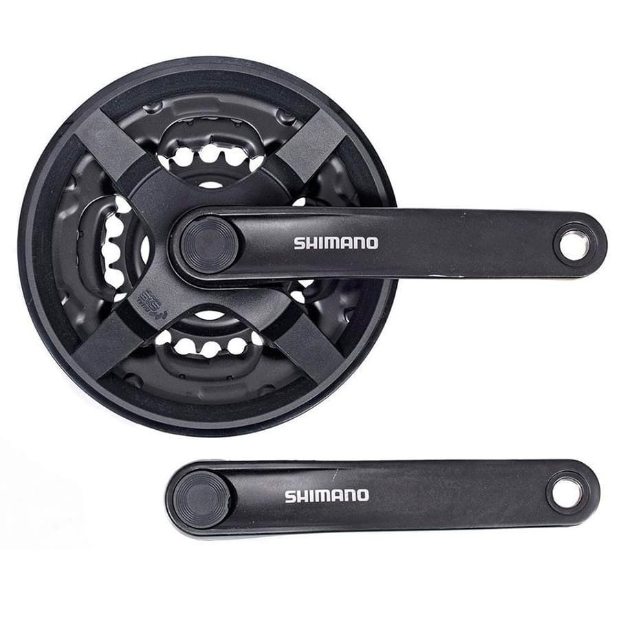 фото Шатун shimano tourney ty301 175мм 48/38/28 черный б/уп afcty301e888cl