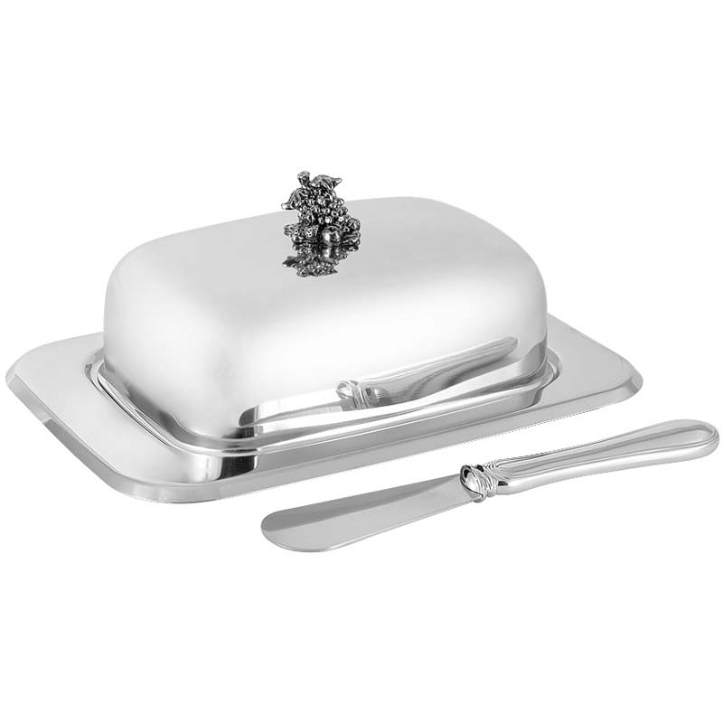 

Масленка Regent Silverware Винтаж 18x13см, Серебристый