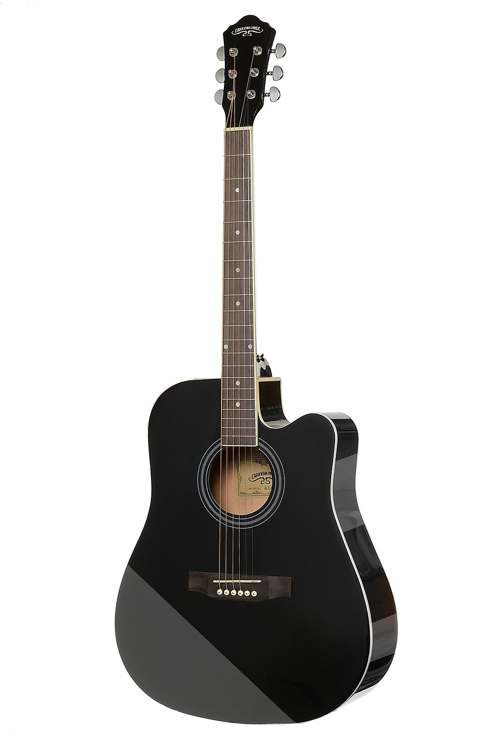 

Гитара акустическая со встроенным эквалайзером Caravan Music Hs-4111bk Eq
