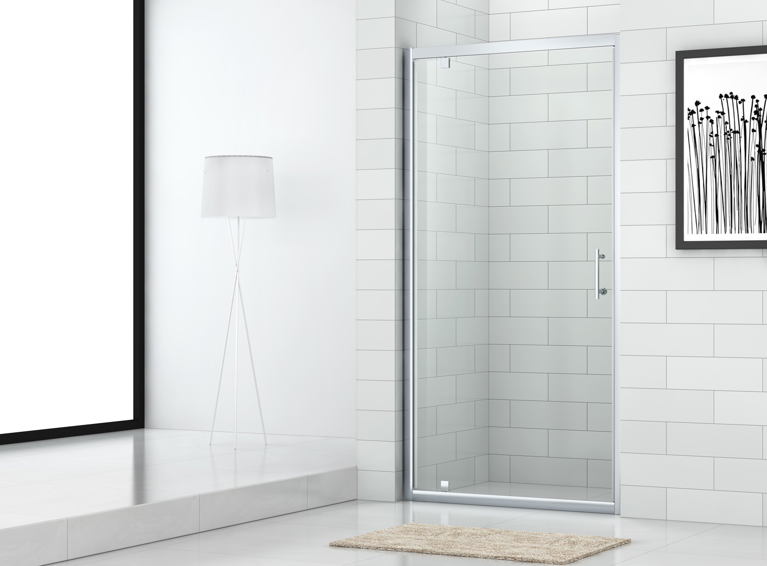 

Душевая дверь в нишу Cezares Eco BA-1-80-C-Cr