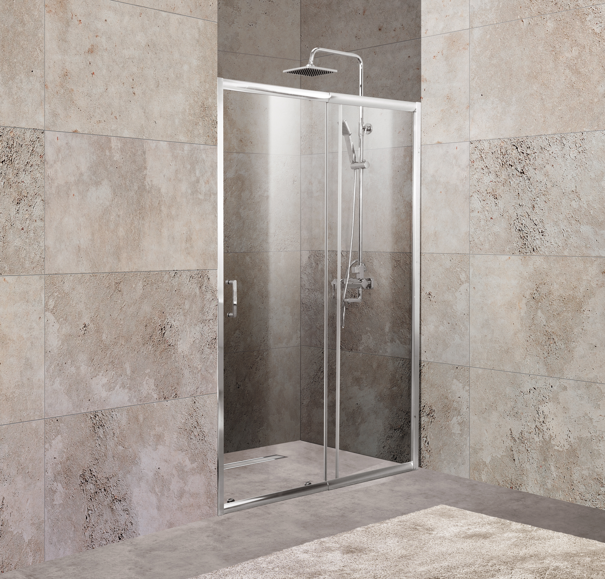 

Душевая дверь в нишу BelBagno Unique BF-1-120/135-C-Cr