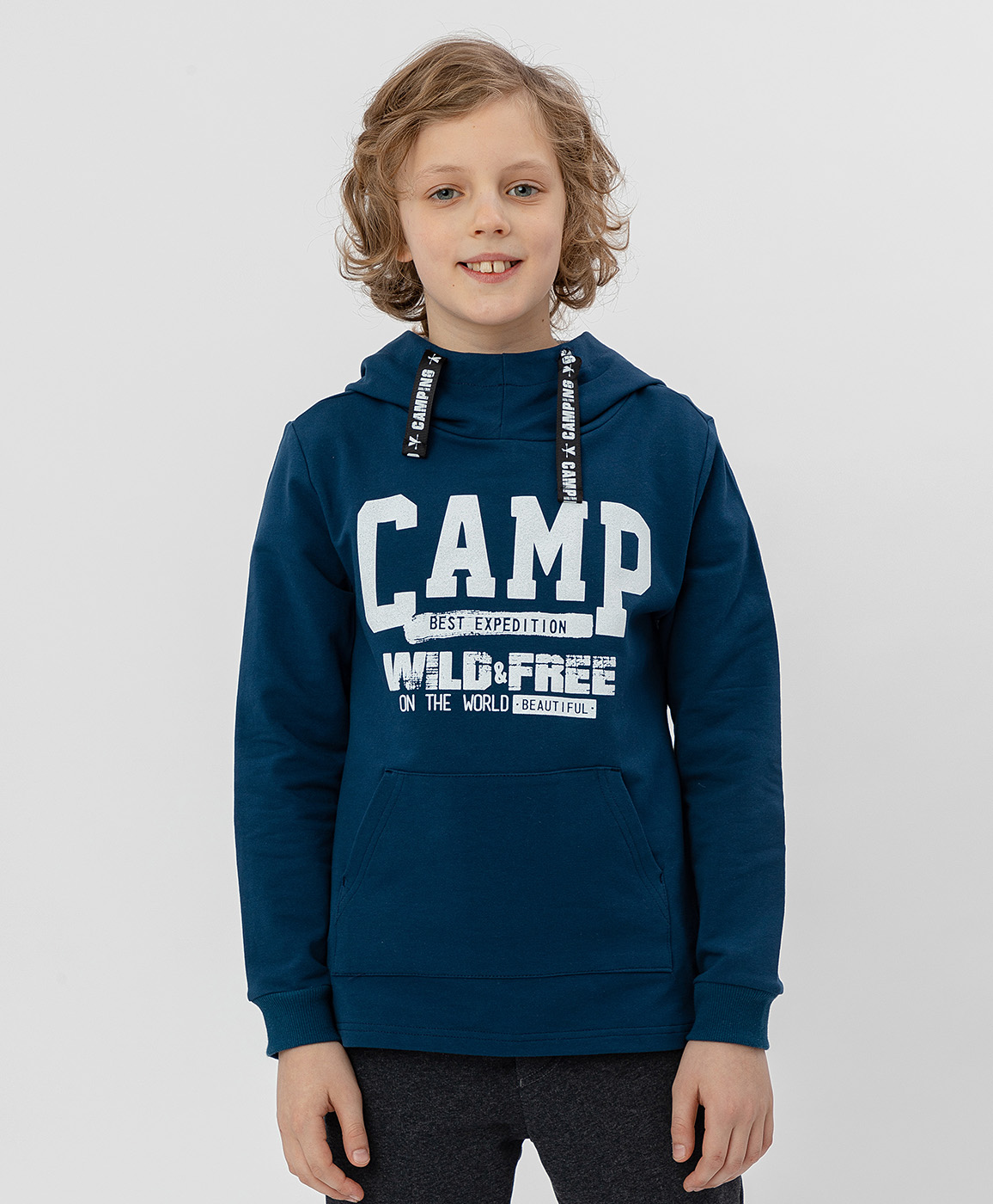 

Толстовка для мальчиков Button Blue, цв. синий, р-р 98, 120BBBC16034000